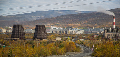 Russia, industrial area in Apatity ©  Ninara