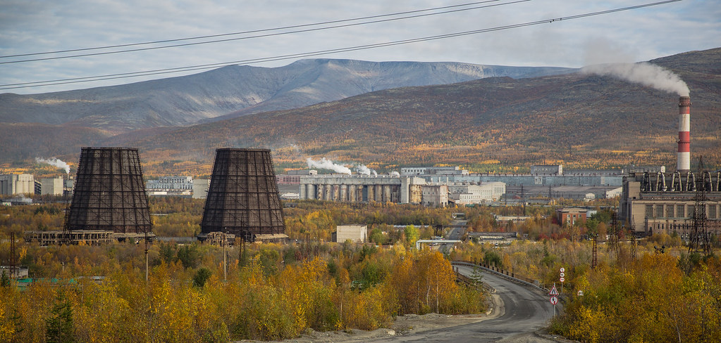 : Russia, industrial area in Apatity