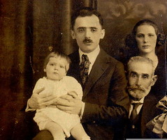 Mum ( the little one) Grand dad, Great Grand dad, and Grandmum...