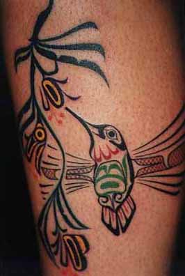 Best Design Tribal Hummingbird Tattoos Gallery Picture 1