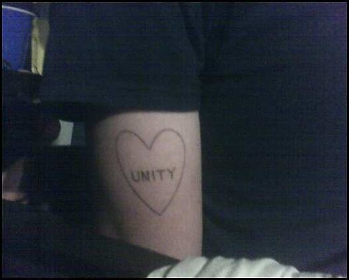unity terrences tricep tattoo