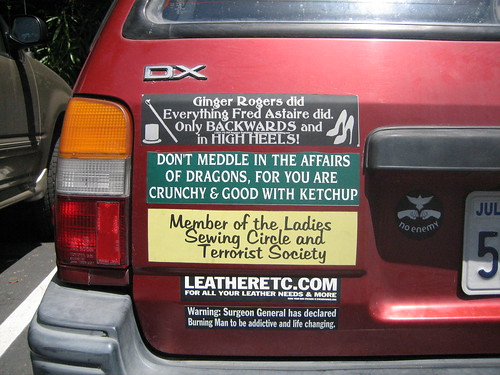 funny car stickers. funny bumper sticker