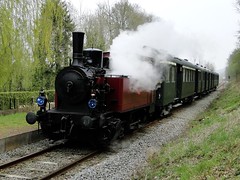 CFTVA Steamlocomotive 030 T Henschel of the 'Train des Mouettes' in Hallines.