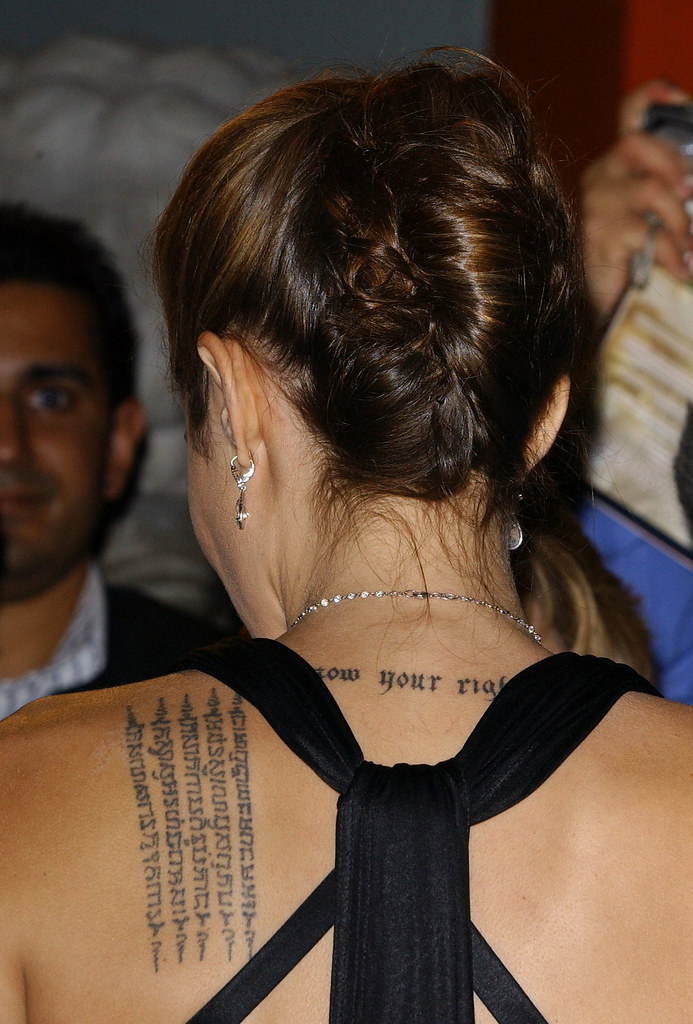 best choice tattoos: Angelina Jolie Sexy Celebrity Tattoo Gallery