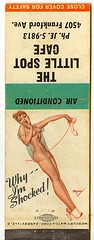Why -- I'm Shocked! (Marxchivist) Tags: girl cheesecake pinup matchbook georgepetty pettygirl matchcover