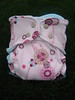 Pink Euro Knit/Velour Fitted Diaper  <br>with Flap-style Quick Dry Soaker