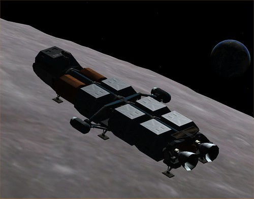 3D Moon Earth Shuttle-A