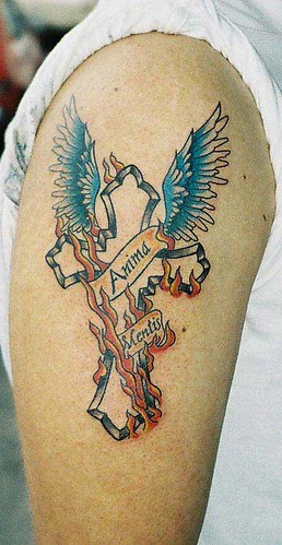 tatuaje de cruz. tatuajes cruz con alas. Flickr: Marzia Tattoo's Photostream