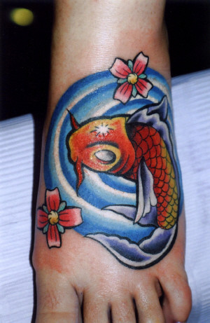 small koi fish tattoo-9