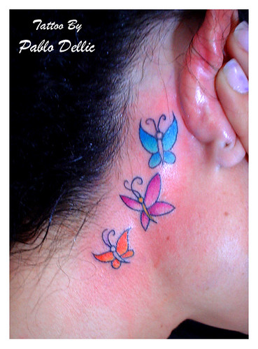 tattoo de borboletas. Tatuagem de orboletas