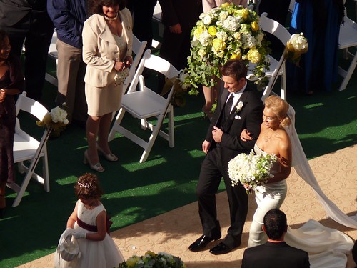 Jessica Alba, wedding scene from Fantastic Four 2 being filmed in Vancouver, 
