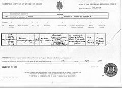 Edward Ainscough death certificate1902