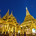 Shwedagon Pagoda during the Blue Hour