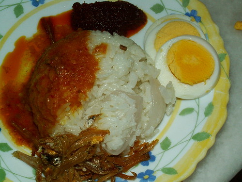 nasi lemak - home cooked, of course
