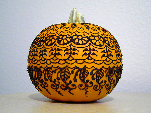 henna pumpkin designs