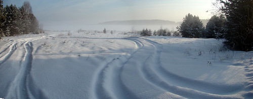 Дорога в туман (панорама) ©  ayampolsky