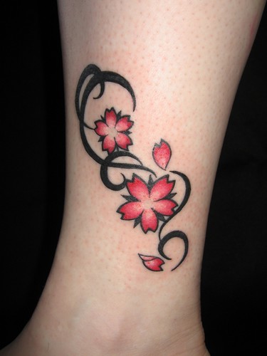 Deborah's new sakura tattoo Gorgeous work ne As most of you no doubt know