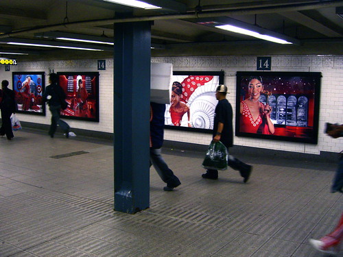 advertisement in the subway