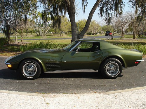 1970 dark green Chevy Corvette Stingray