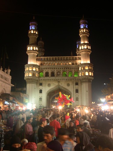 Charminar in all its glory at night