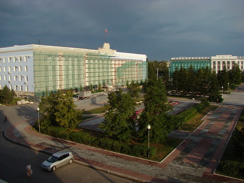 Главная площадь Барнаула из окна гостиницы ©  ayampolsky