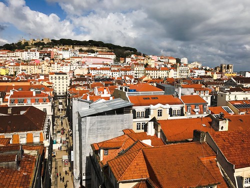 Lisbon.  View of Alfama from Elevador de Santa Justa. ©  Vernaccia
