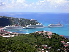 Cruise Ships Docked at St. Thomas