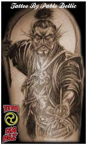 Tattoo Samurai Archer BIG Japanese Tattoo Art Print For Sale