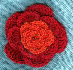 crochet 5 petal flower