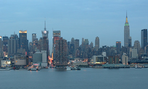 new york skyline outline. Photo of the New York skyline