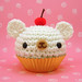 Amigurumi Vanilla Cupcake with Cherry on top