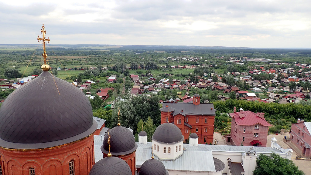 : A view from the men monastery to the city of Alatyr, Chuvashiya.