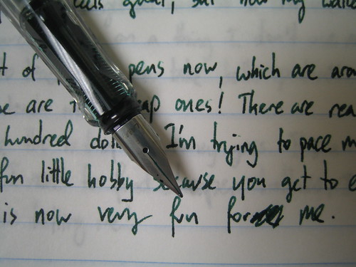 Writing sample: Lamy Vista by churl, on Flickr