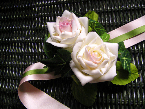 Keywords wedding corsages foam roses wrist corsage marriage details