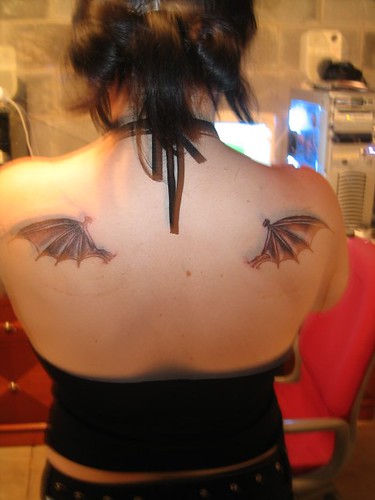 Got my wings tattoo s today