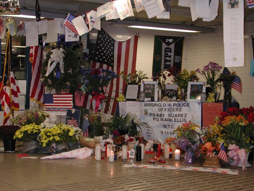 9/11 memorial outside Union Square Subway Police Station