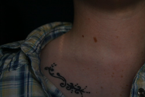 My collar bone tattoo was inspired by a friend who did exactly this.