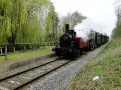 CFTVA Steamlocomotive 030 T Henschel of the 'Train des Mouettes' in Hallines.