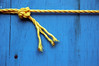 yellow rope with knot