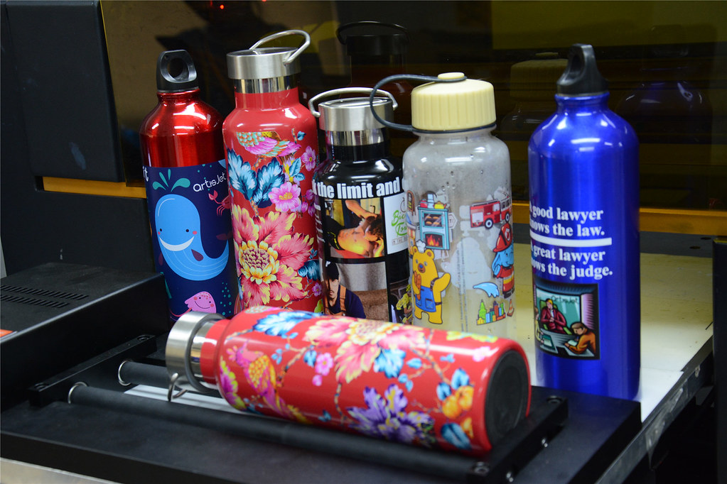 Bottle Printing and Custom Cylindrical Round Objects Print Samples