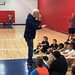 Steve Kelley brining an motivational message to the kids of NE Hoops Academy.