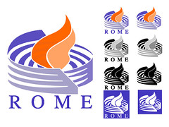 première proposition de logo pour le projet ROME