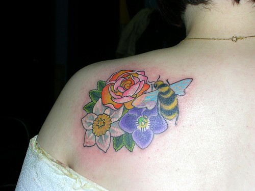flower tattoo. flowers. fresh tattoo