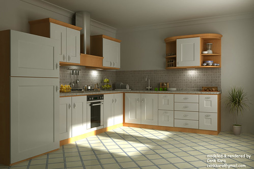 Wood Kitchen White,house, interior, interior design