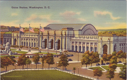 Union Station, Washington, postcard