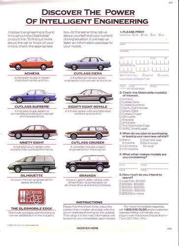 86 Cutlass Ciera. 1992 Oldsmobile Cutlass Ciera