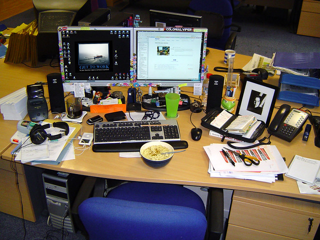 my desk at work photo
