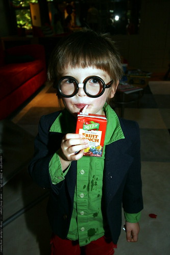 Harry Potter and his juice box