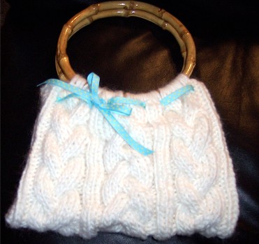 cabled purse