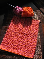 Cotton burp cloth - Mason Dixon Knitting pattern